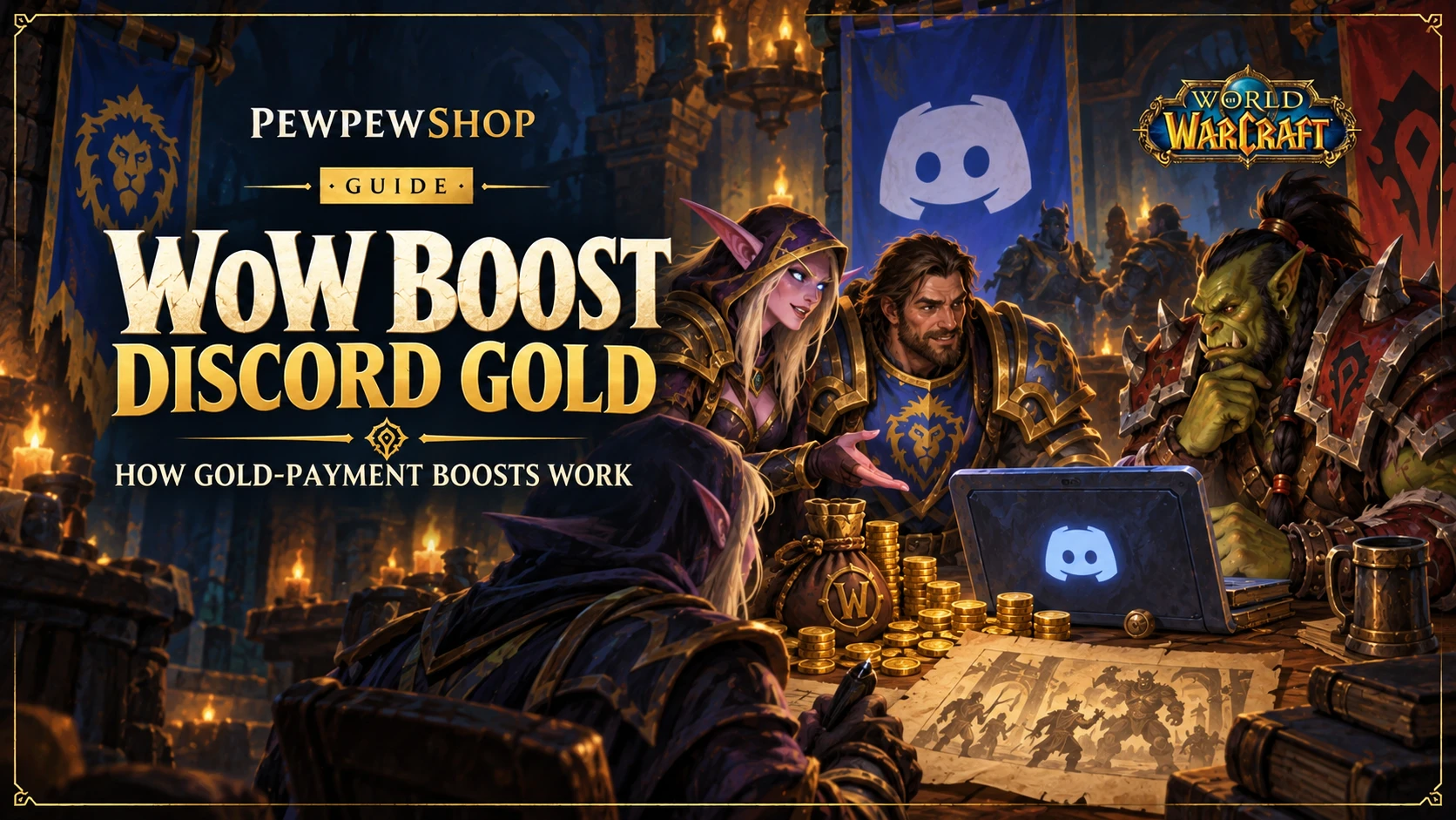 WoW Boost Discord Gold: How Gold-Payment Boosts Work — PEWPEWSHOP boosting guide