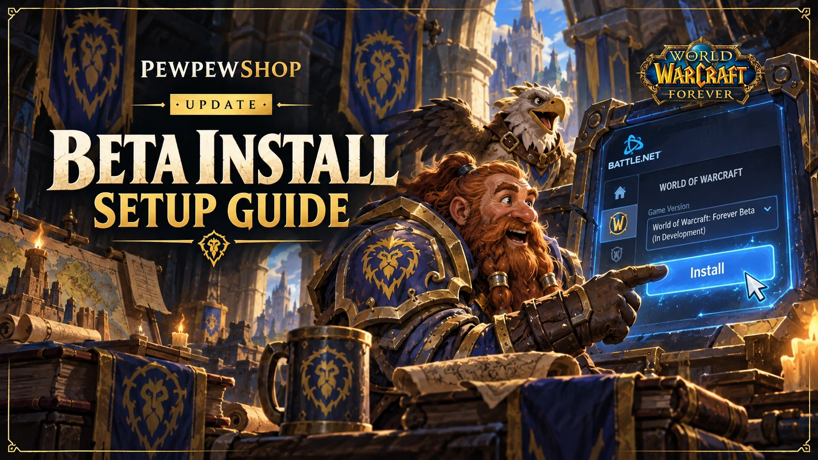 How to Install the WoW: Forever Beta on Battle.net — PEWPEWSHOP boosting guide