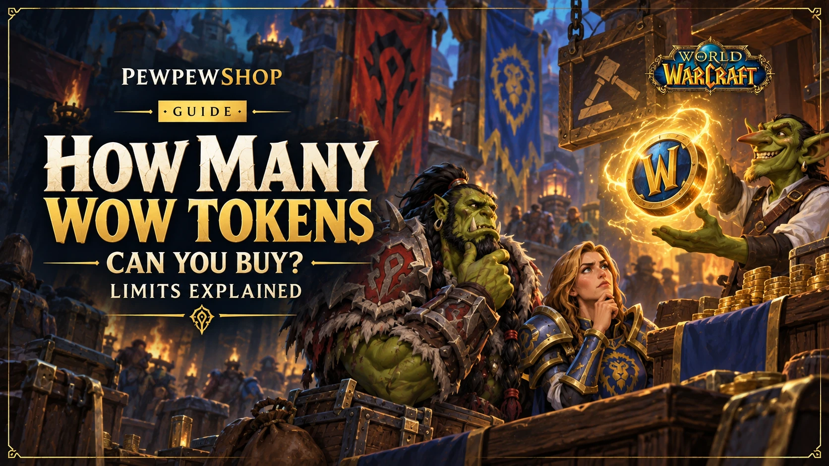 How Many WoW Tokens Can You Buy? Limits Explained — PEWPEWSHOP boosting guide