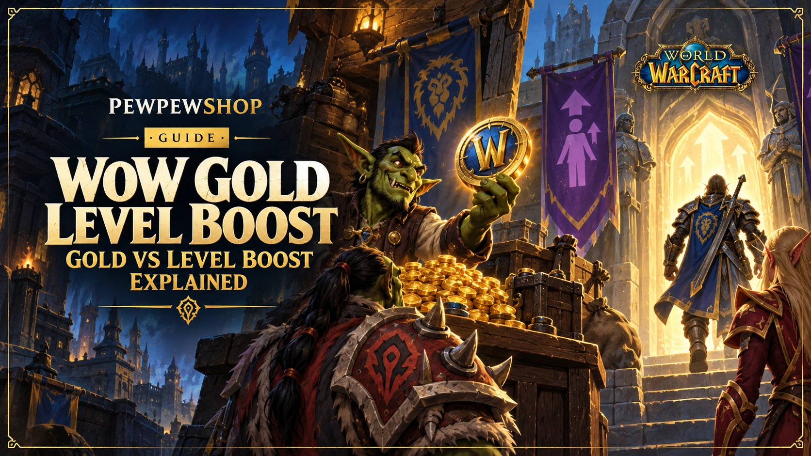 WoW Gold Level Boost: Gold vs Level Boost Explained — PEWPEWSHOP boosting guide