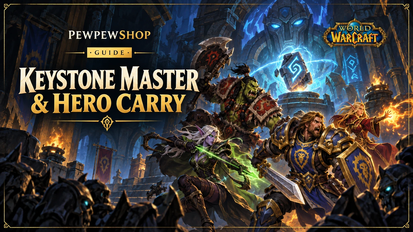 WoW Keystone Master & Keystone Hero Mount Carry: Locking In the Seasonal Mount — PEWPEWSHOP boosting guide