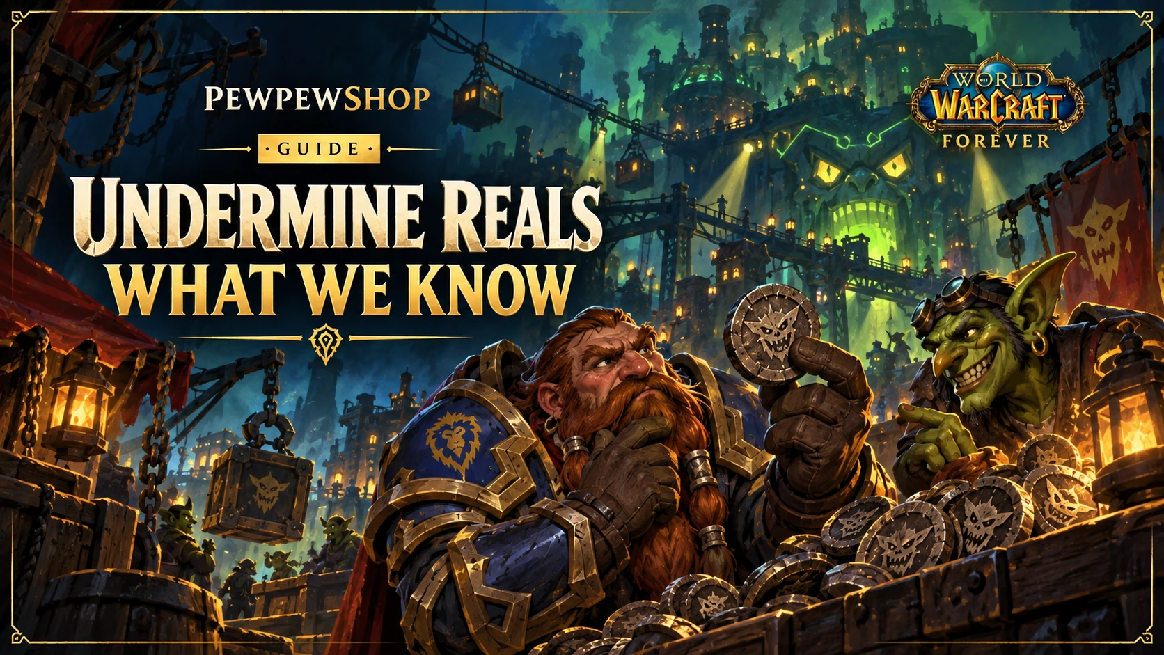 Tarnished Undermine Reals in WoW: Forever — What We Know — PEWPEWSHOP boosting guide