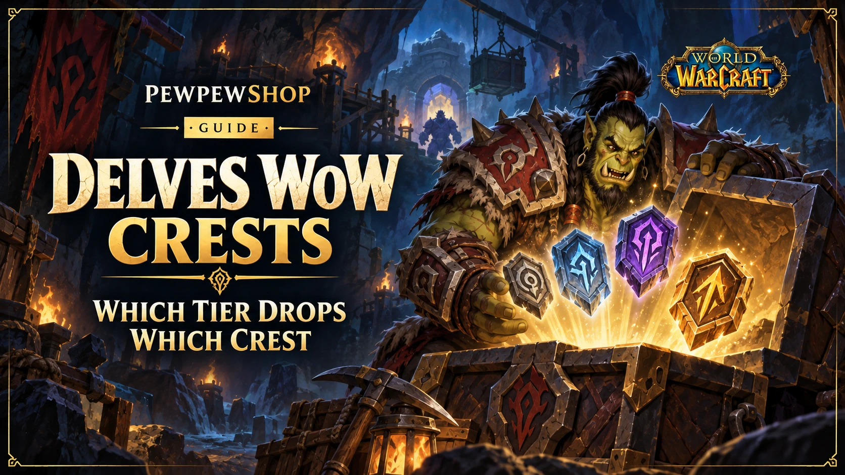 Delves WoW Crests: Which Tier Drops Which Crest — PEWPEWSHOP boosting guide