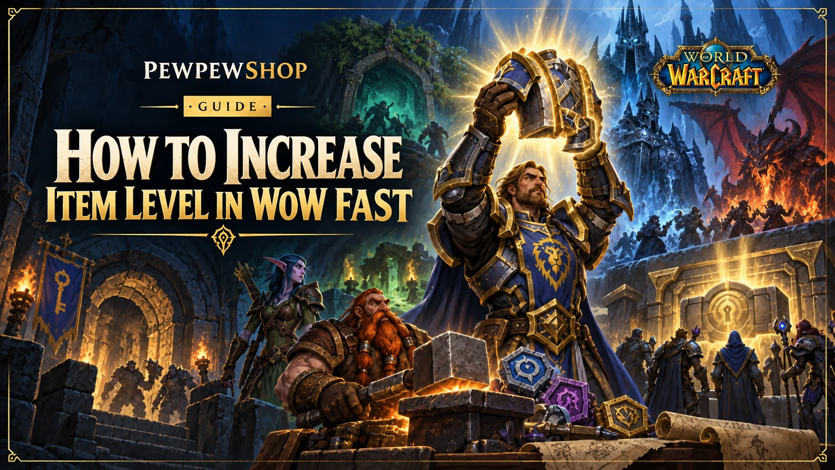 How to Increase Item Level in WoW Fast — PEWPEWSHOP boosting guide