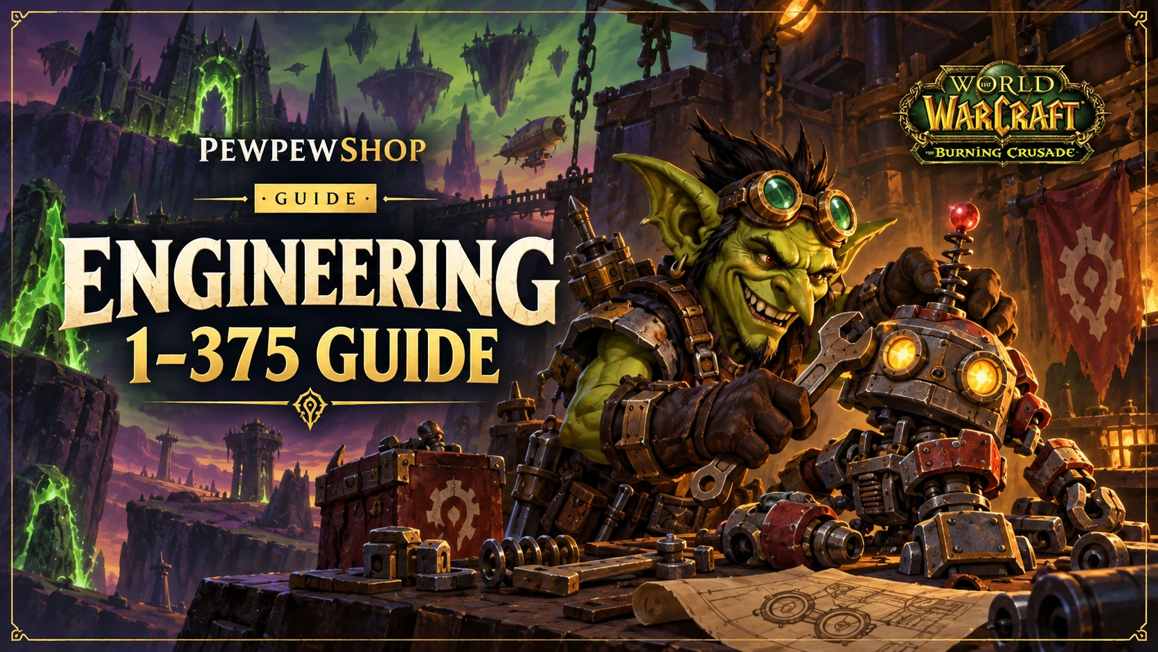 TBC Engineering 1-375 Route: What to Craft at Each Skill — PEWPEWSHOP boosting guide