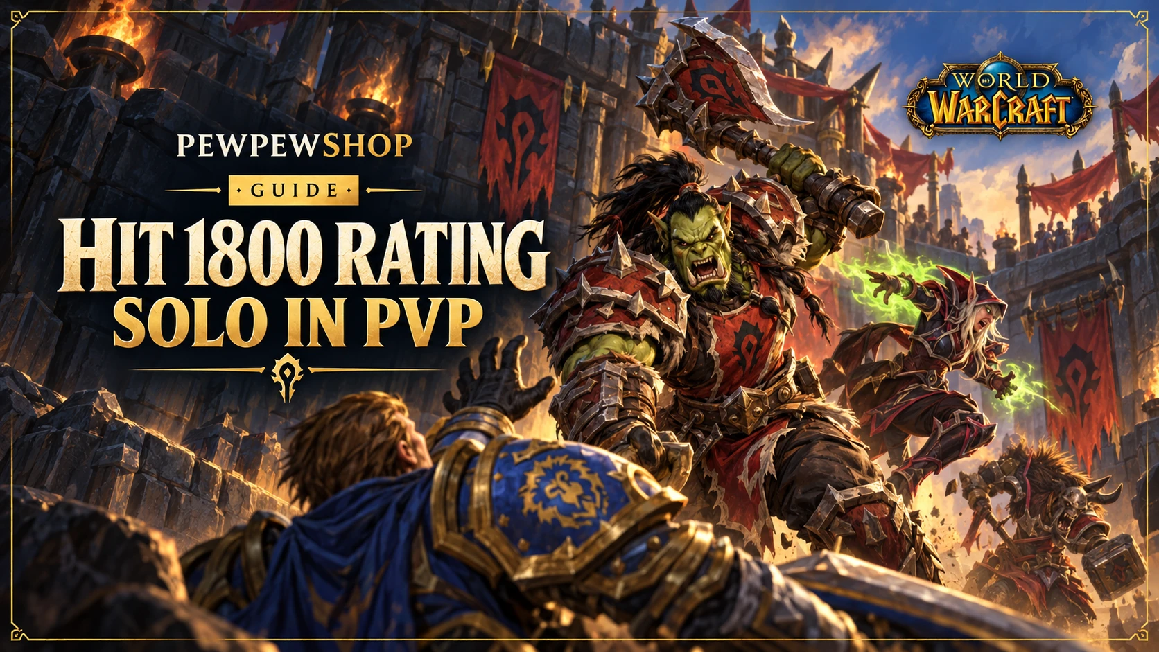 How to Hit 1800 Rating in Solo Shuffle and Battleground Blitz Without a Premade — PEWPEWSHOP boosting guide