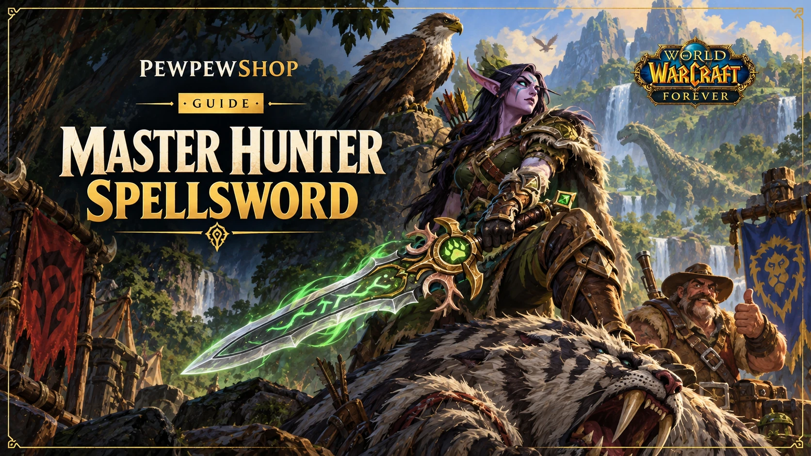 Master Hunter's Spellsword: Nesingwary's Reward in WoW: Forever — PEWPEWSHOP boosting guide