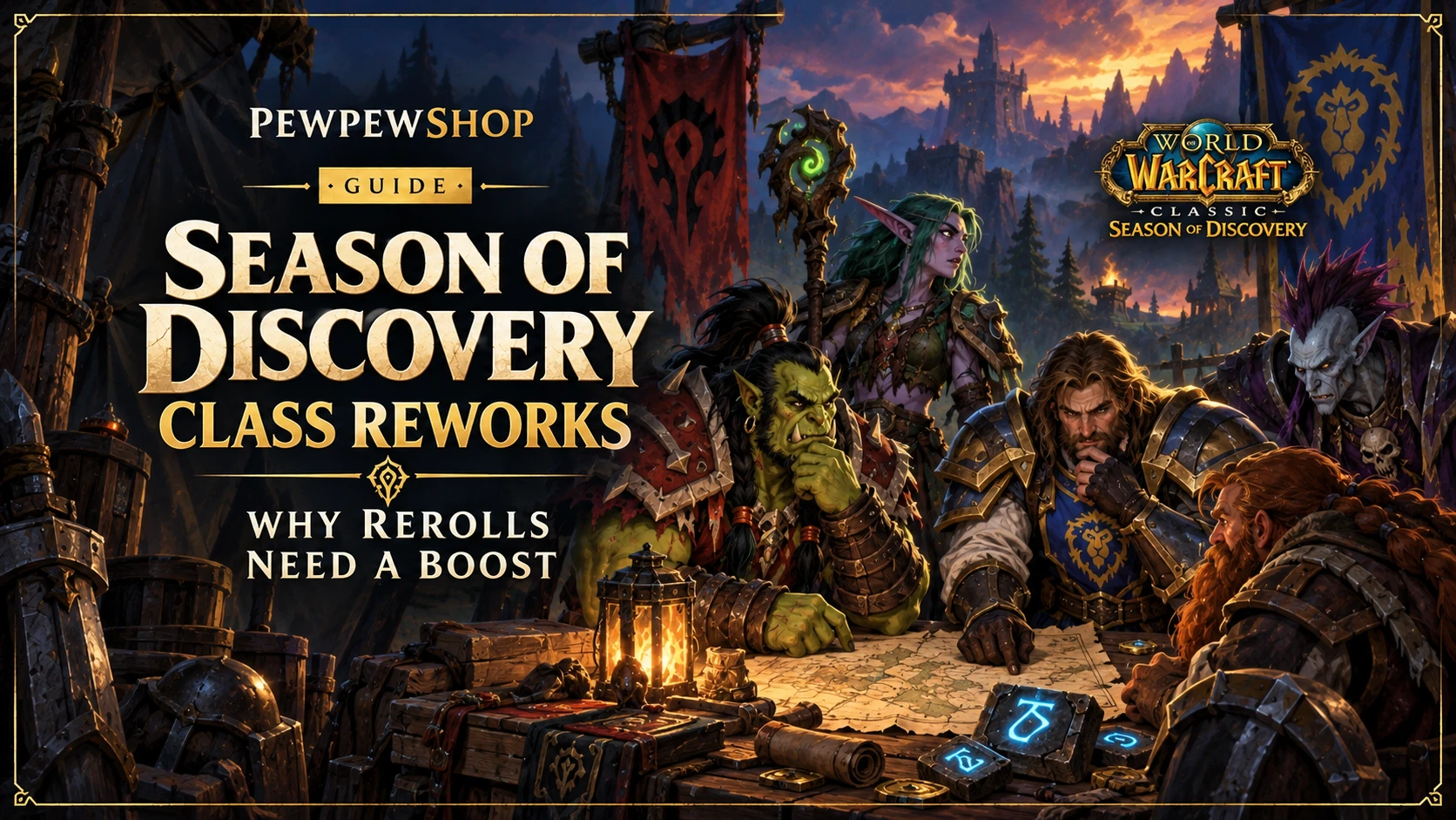 Season of Discovery Class Reworks: Why Rerolls Need a Boost — PEWPEWSHOP boosting guide