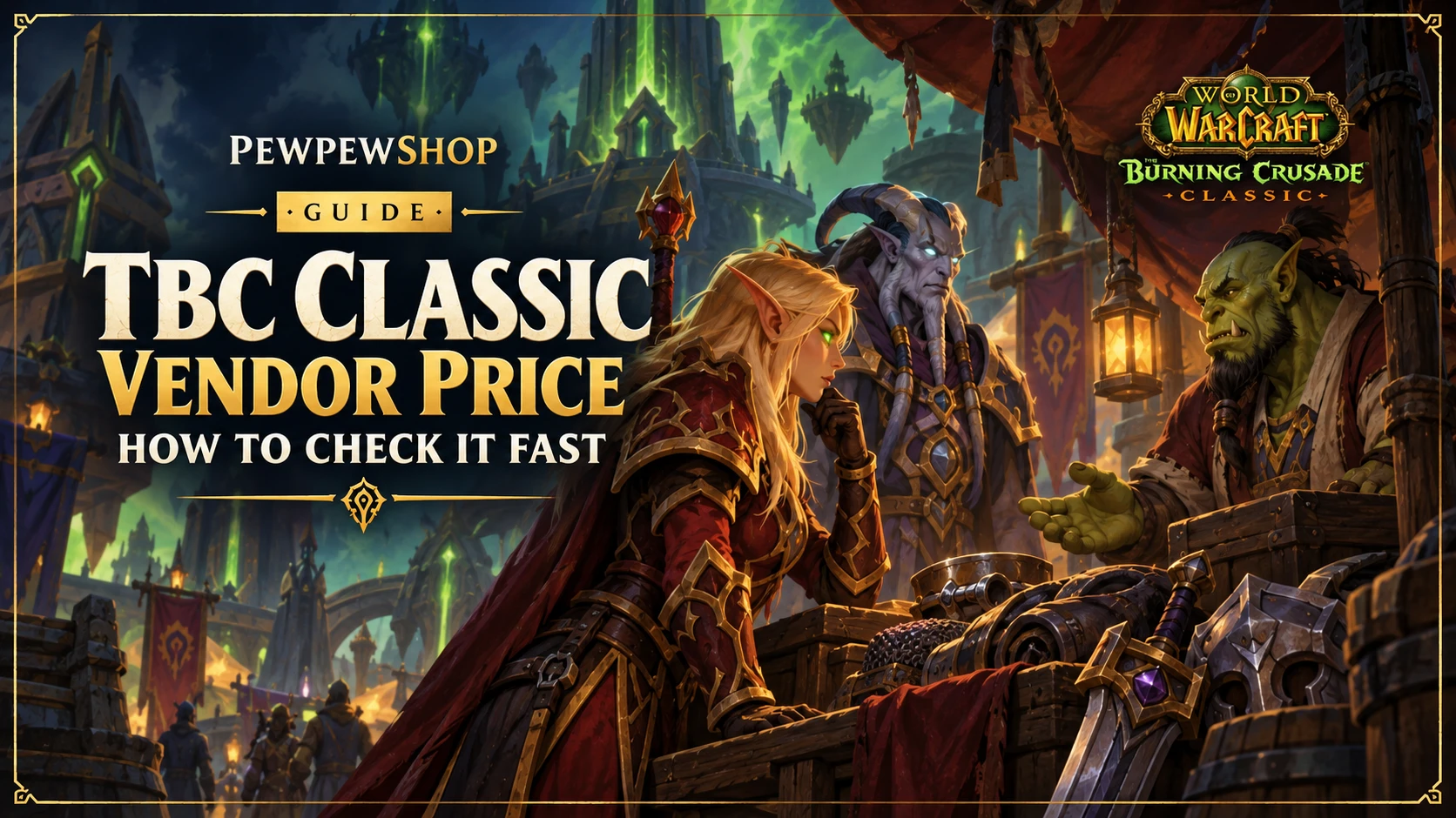 TBC Classic Vendor Price: How to Check It Fast — PEWPEWSHOP boosting guide