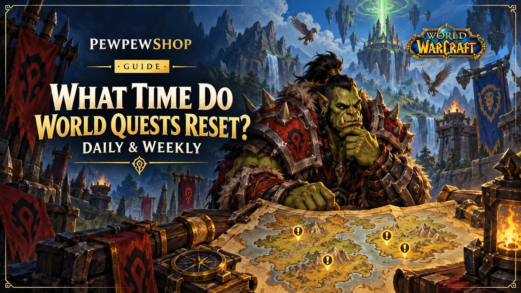 What Time Do WoW World Quests Reset? Daily & Weekly — PEWPEWSHOP boosting guide