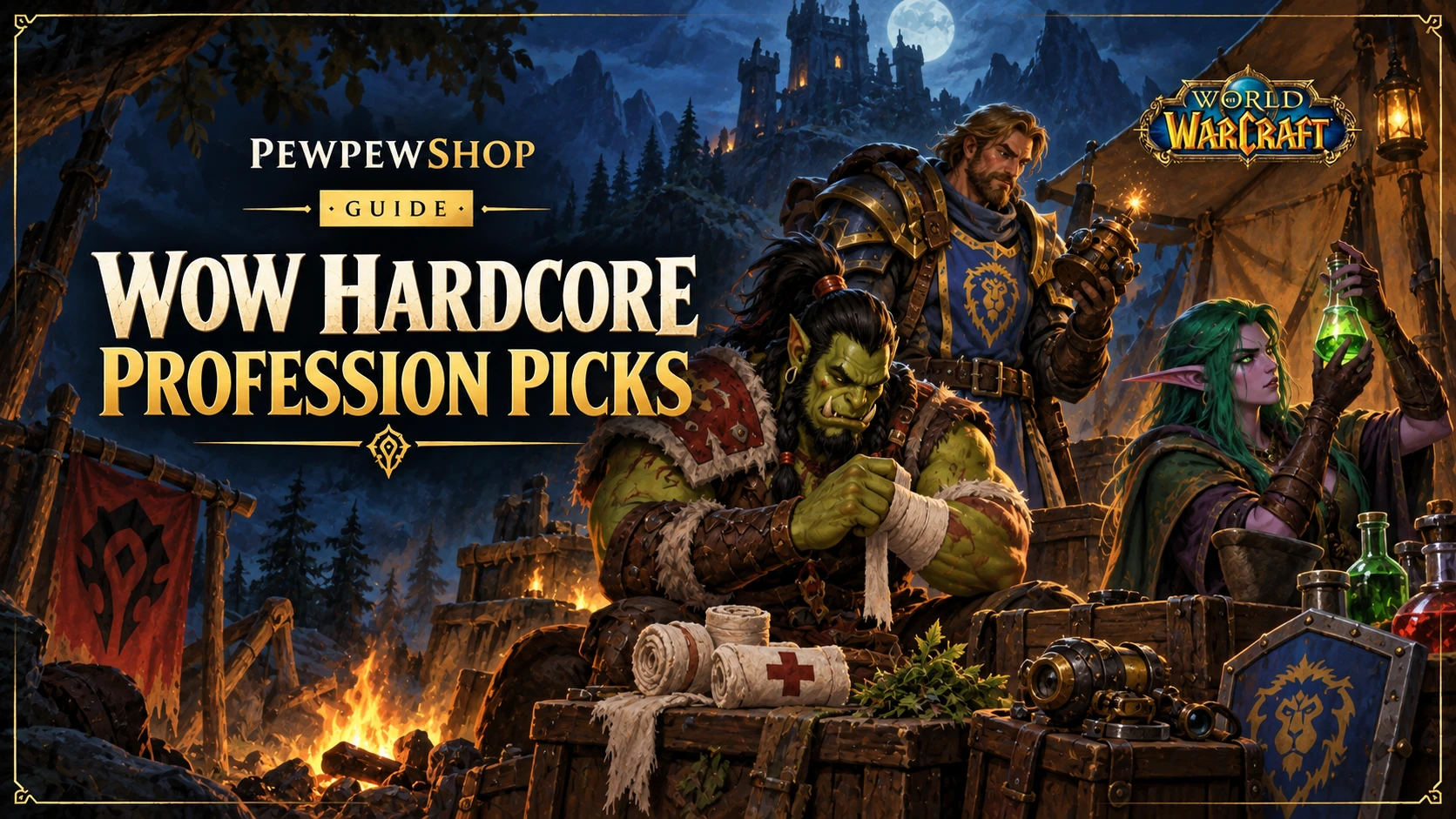 WoW Hardcore Profession Picks: Which Trades Keep You Alive and Fund Your Gold — PEWPEWSHOP boosting guide