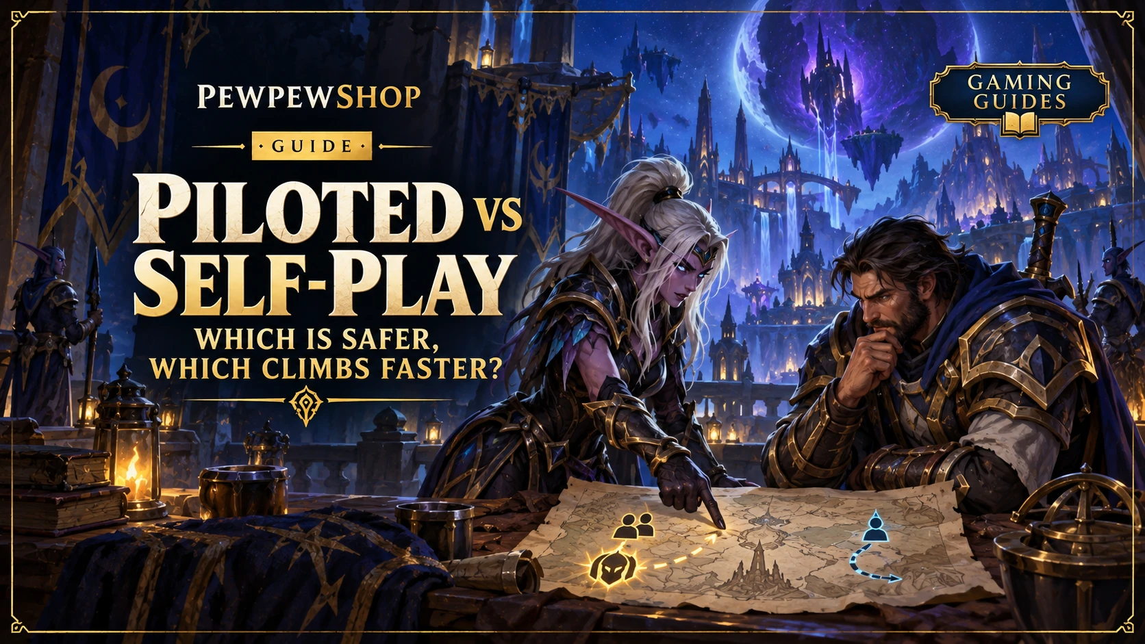 Piloted vs Self-Play Boosting: Which Is Safer, Which Climbs Faster? — PEWPEWSHOP boosting guide