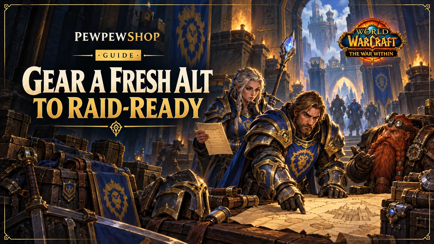 How to Gear a Fresh Alt to Raid-Ready in One Weekend (The War Within) — PEWPEWSHOP boosting guide