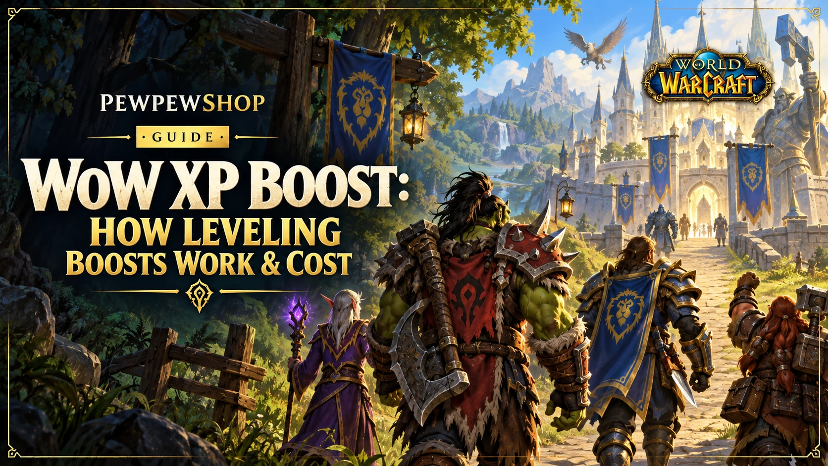WoW XP Boost: How Leveling Boosts Work & Cost — PEWPEWSHOP boosting guide