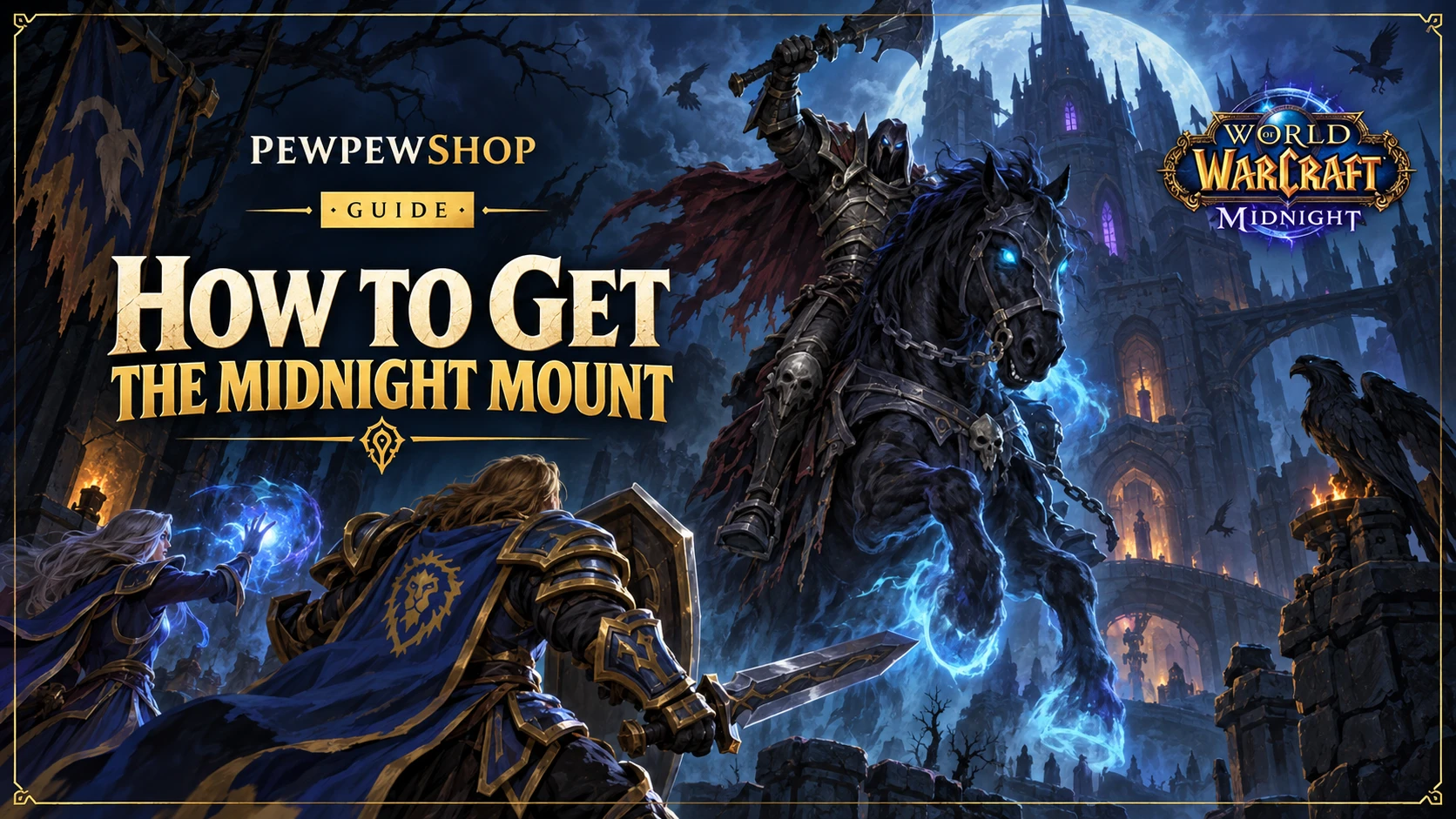 How to Get the Midnight Mount in WoW — PEWPEWSHOP boosting guide