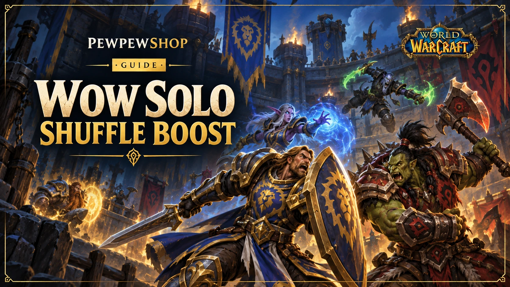 WoW Solo Shuffle 1800 rating boost: how it works and what you get — PEWPEWSHOP boosting guide