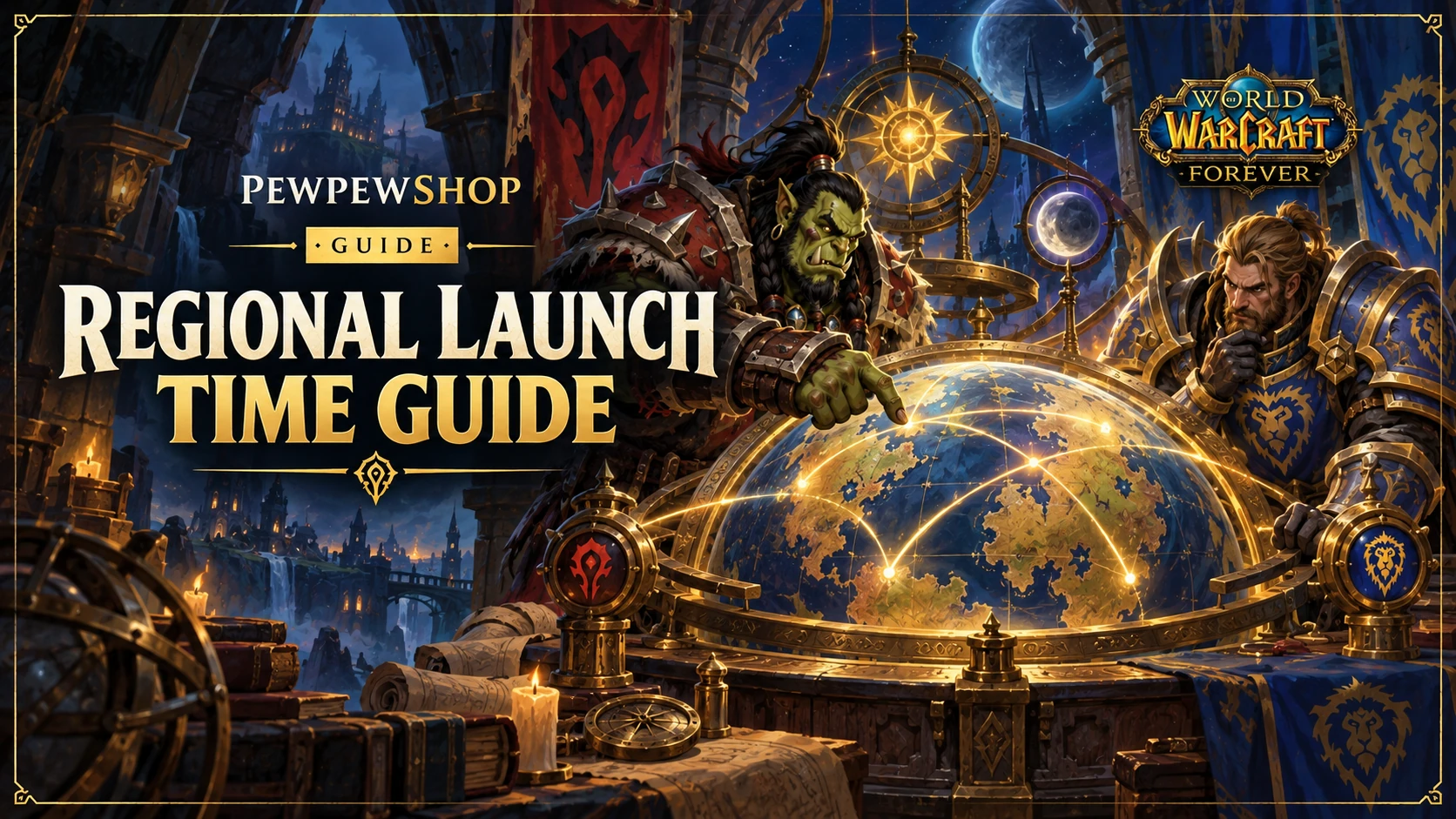 WoW: Forever Launch Time by Region — Nov 4, 3 p.m. PST Converted — PEWPEWSHOP boosting guide