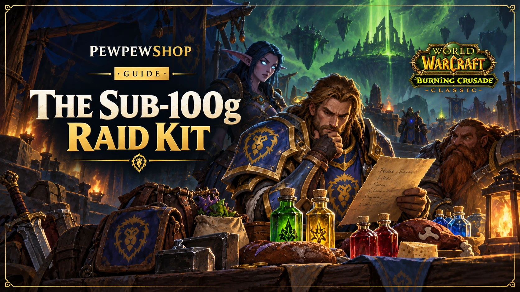 The Sub-100g Raid Kit: Budget Consumables for New TBC Raiders — PEWPEWSHOP boosting guide