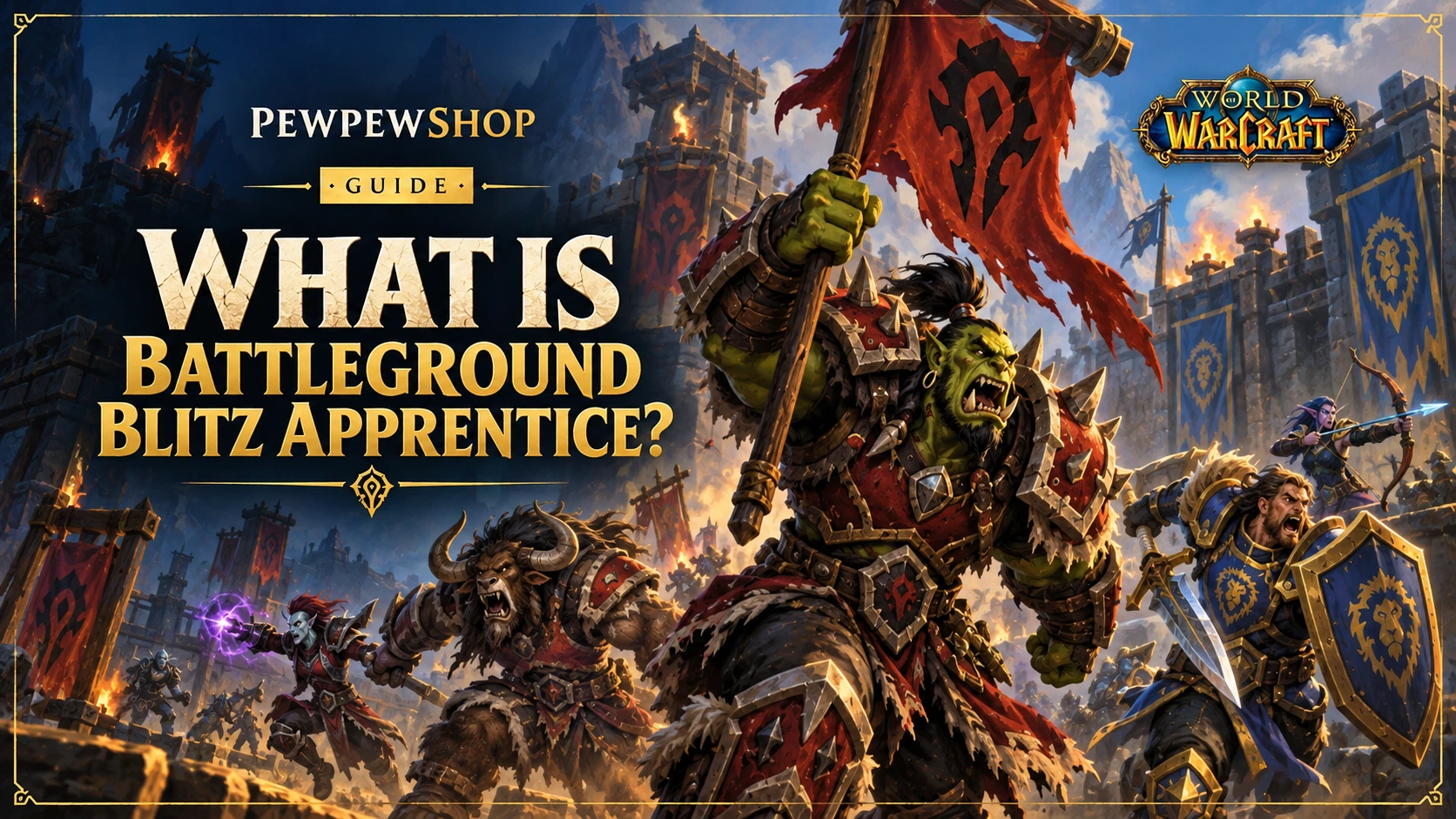 What Is Battleground Blitz Apprentice in WoW? — PEWPEWSHOP boosting guide