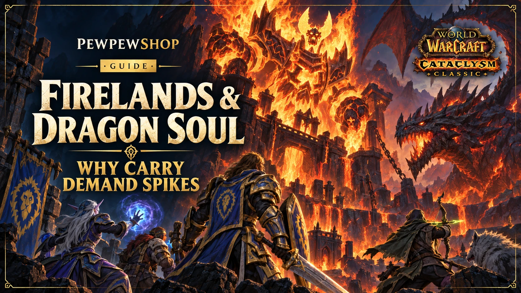 Cataclysm Classic Firelands and Dragon Soul: Why Carry Demand Spikes — PEWPEWSHOP boosting guide