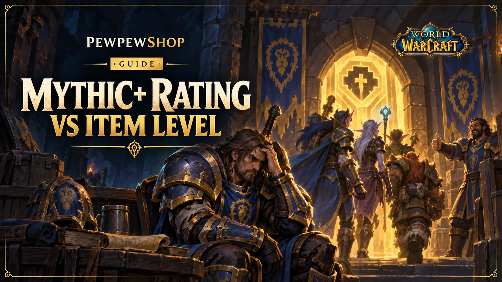 Mythic+ Rating vs Item Level: What Actually Gets You Invited to Pugs — PEWPEWSHOP boosting guide
