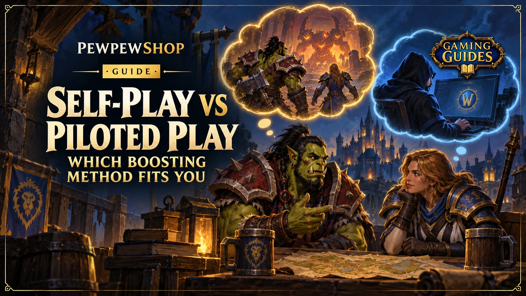 Self-Play vs Account Sharing: Which Boosting Method Fits You — PEWPEWSHOP boosting guide