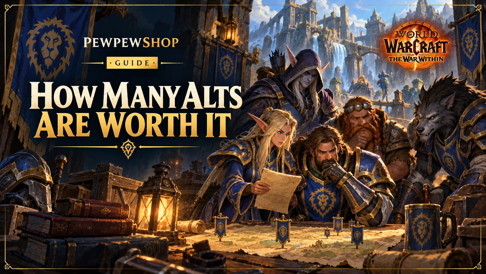How Many Alts Are Worth It in The War Within for Gold and the Vault — PEWPEWSHOP boosting guide