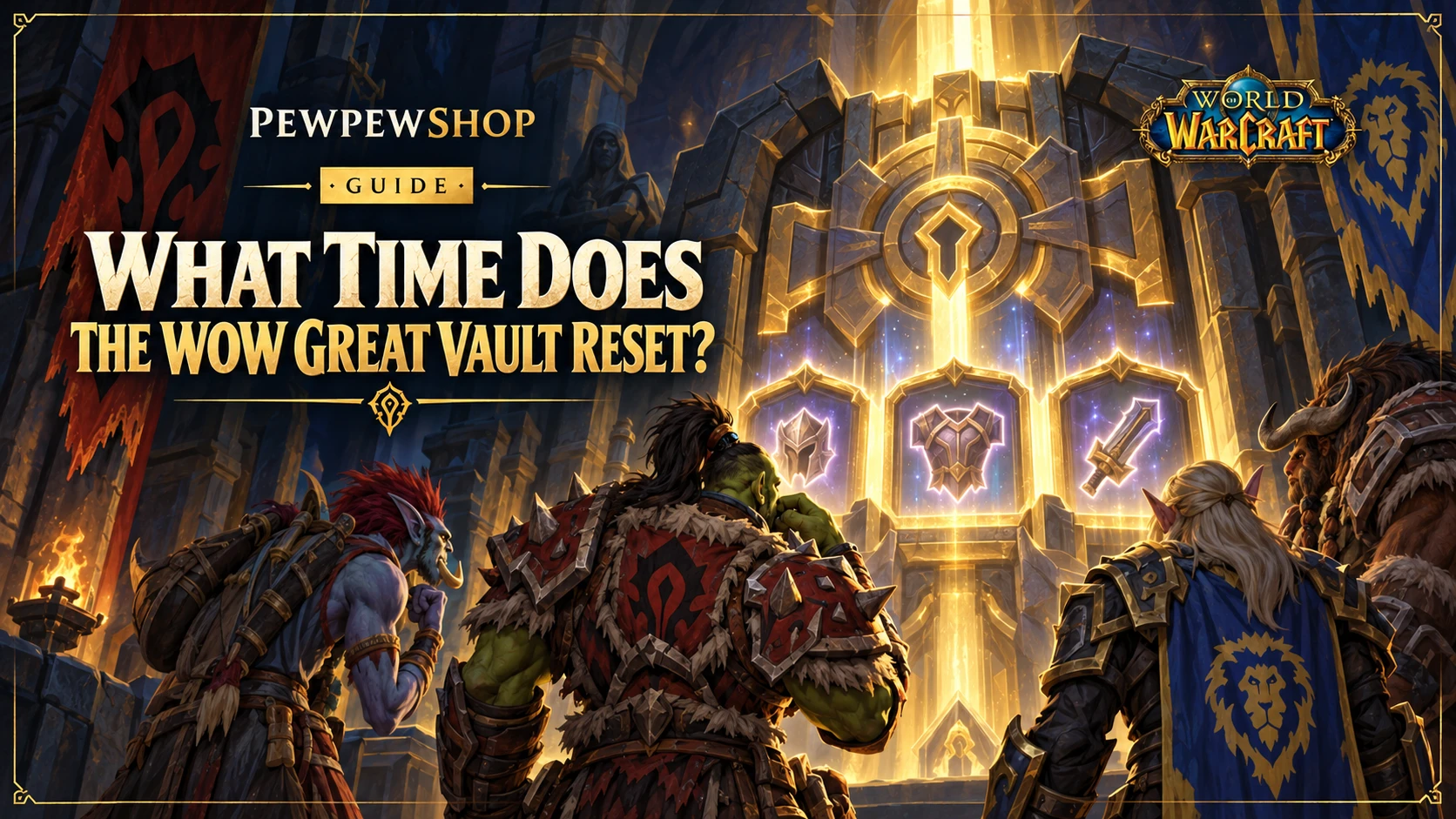 What Time Does the WoW Great Vault Reset? — PEWPEWSHOP boosting guide