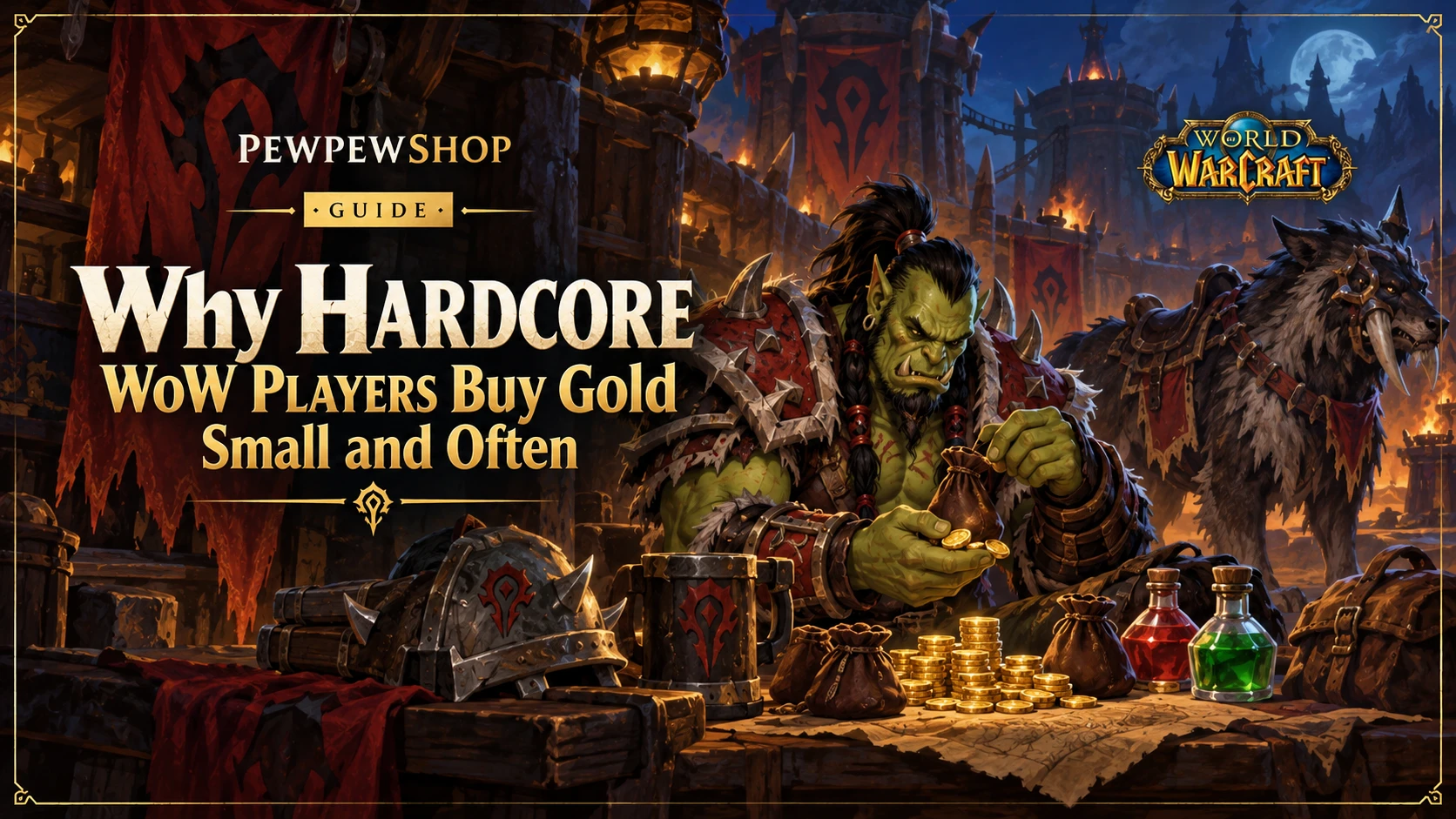 Why Hardcore WoW Players Buy Gold Small and Often — PEWPEWSHOP boosting guide