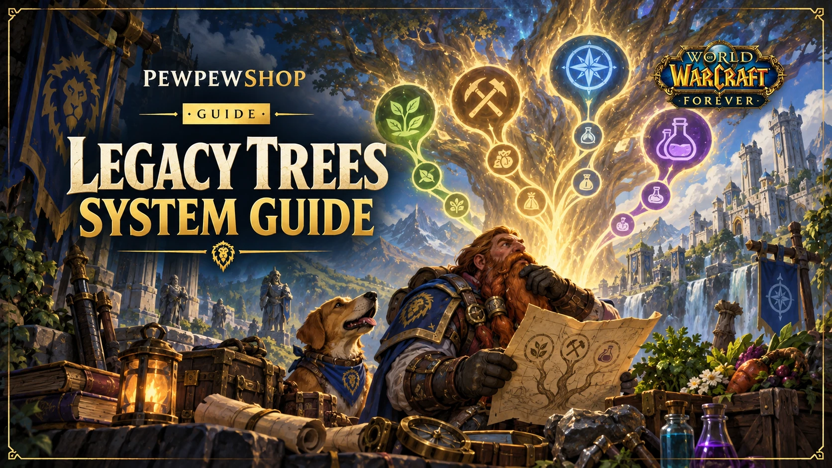 WoW: Forever Legacy Trees — Professions, Adventure, Resourcefulness — PEWPEWSHOP boosting guide