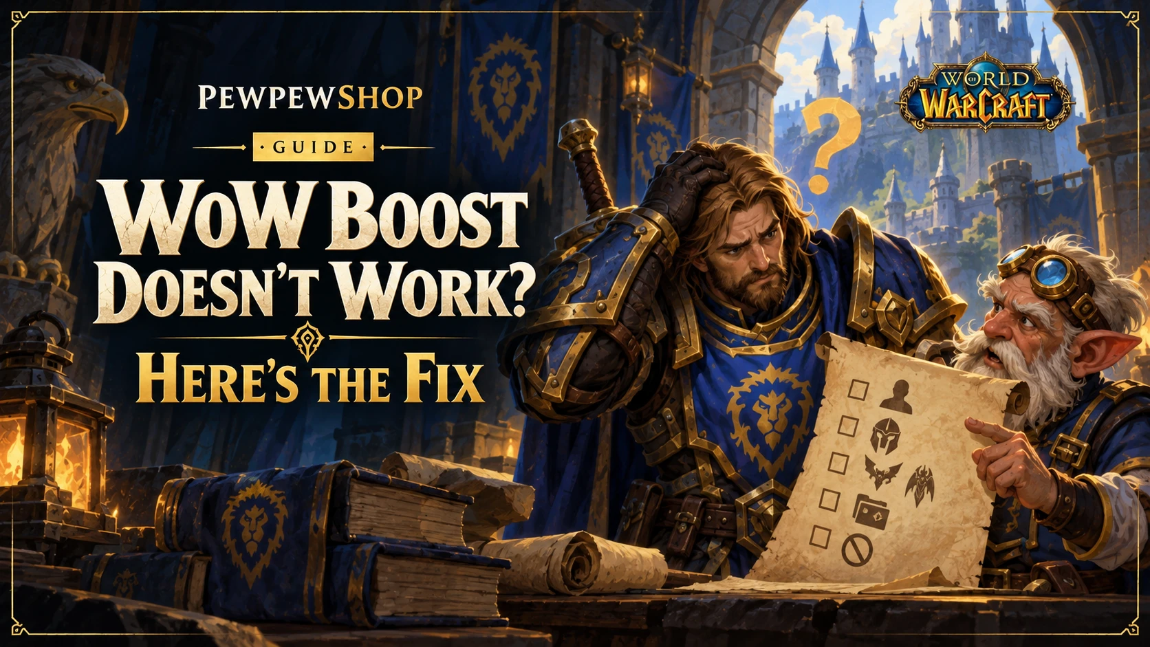 WoW Boost Doesn't Work? Here's the Fix — PEWPEWSHOP boosting guide