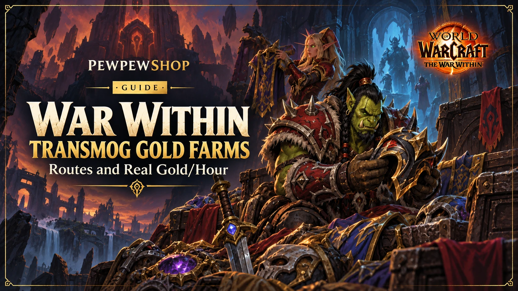 War Within Transmog Gold Farms: Routes and Real Gold/Hour — PEWPEWSHOP boosting guide