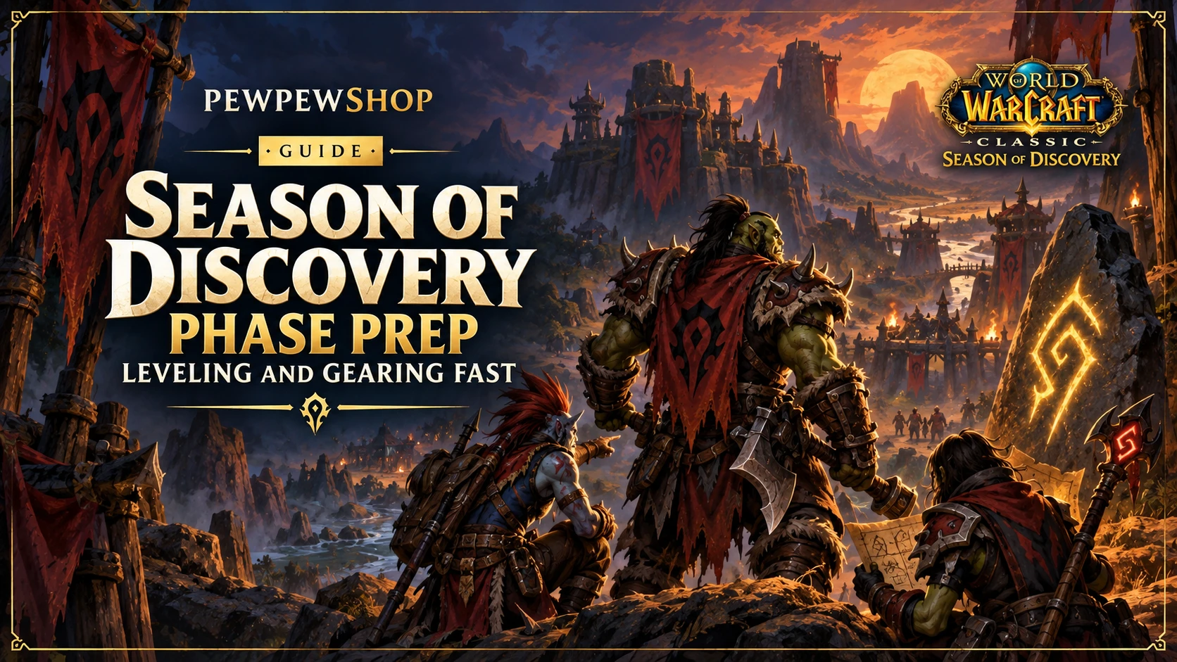 Season of Discovery Phase Prep: Leveling and Gearing Fast — PEWPEWSHOP boosting guide
