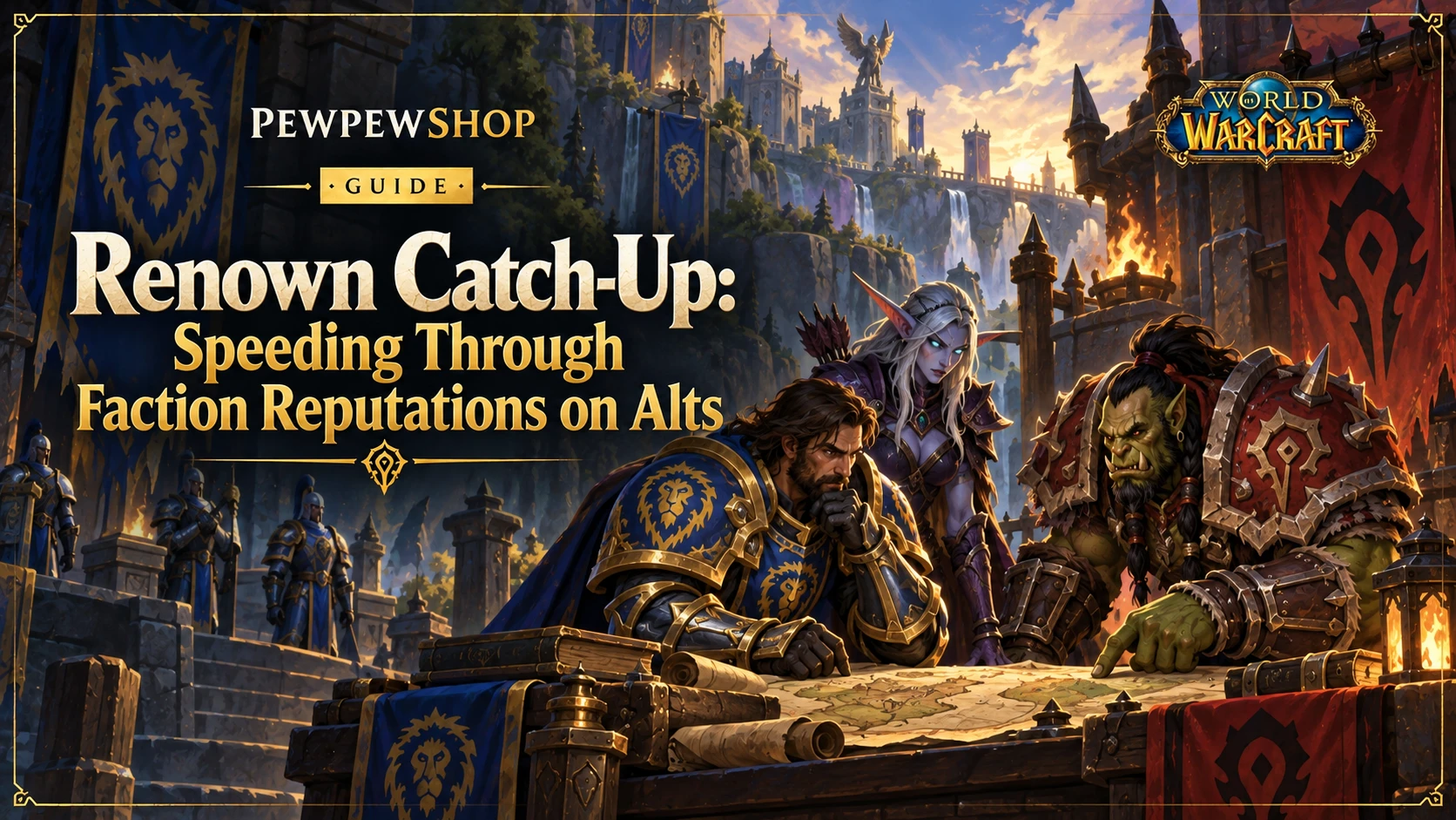 Renown Catch-Up: Speeding Through Faction Reputations on Alts — PEWPEWSHOP boosting guide