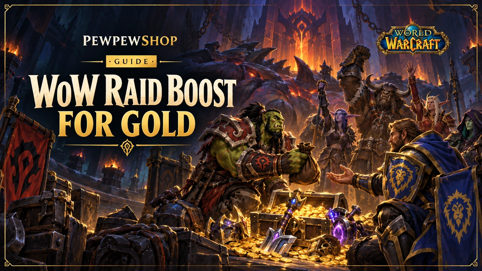 WoW Raid Boost for Gold: How Gold Runs Are Priced — PEWPEWSHOP boosting guide