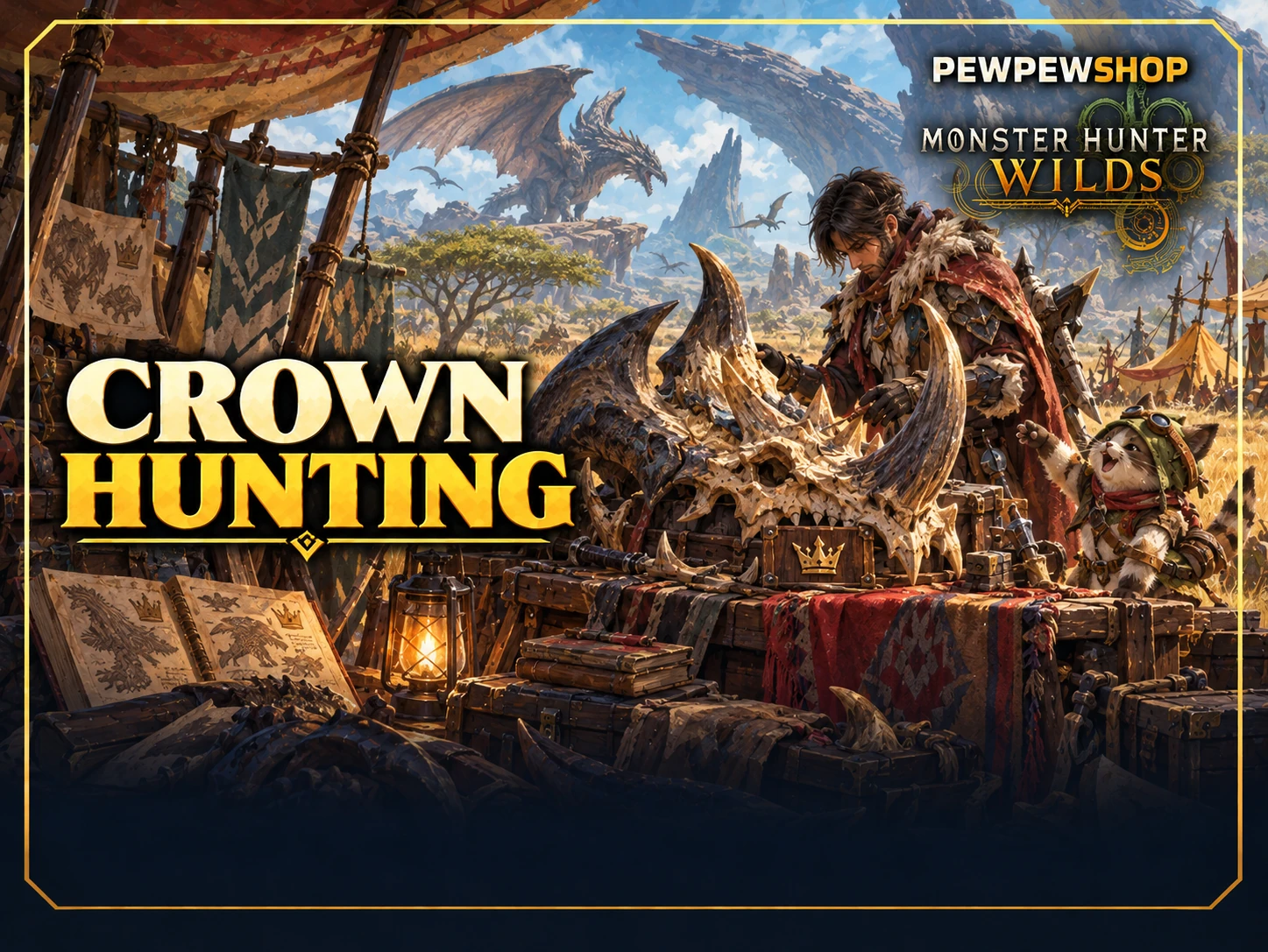 MH Wilds Crown Hunting — boost