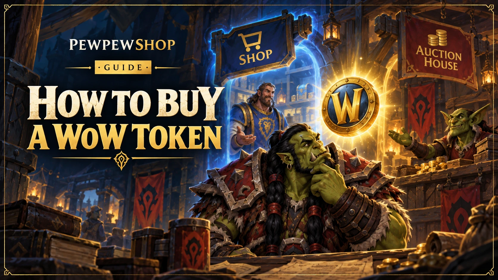 How to Buy a WoW Token In-Game (Fast Guide) — PEWPEWSHOP boosting guide