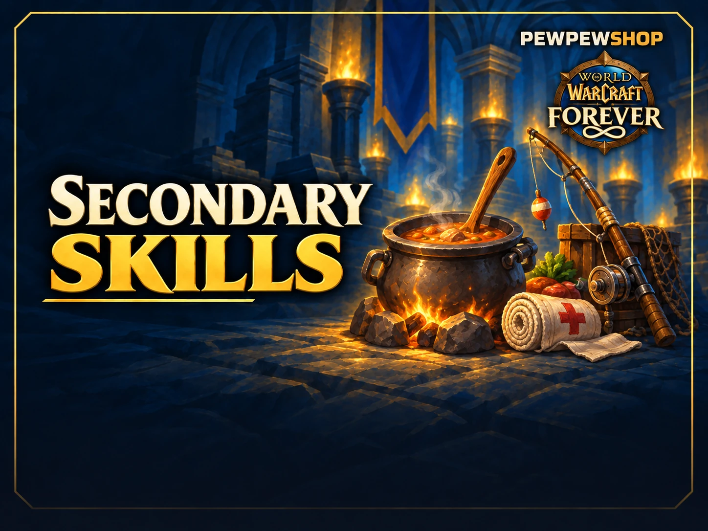 Forever Secondary Skills: Cooking, First Aid & Fishing — boost