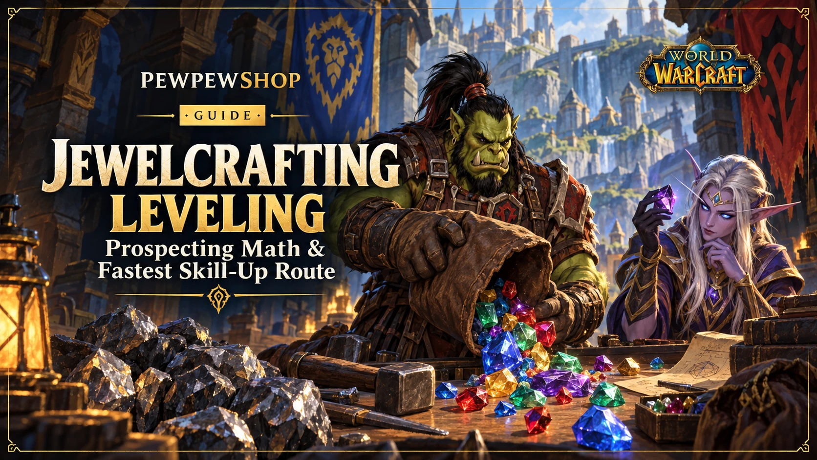 Jewelcrafting Leveling: Prospecting Math & Fastest Skill-Up Route — PEWPEWSHOP boosting guide