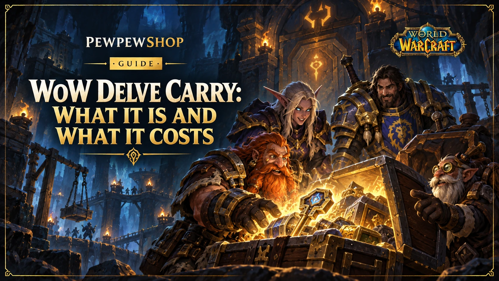 WoW Delve Carry: What It Is and What It Costs — PEWPEWSHOP boosting guide
