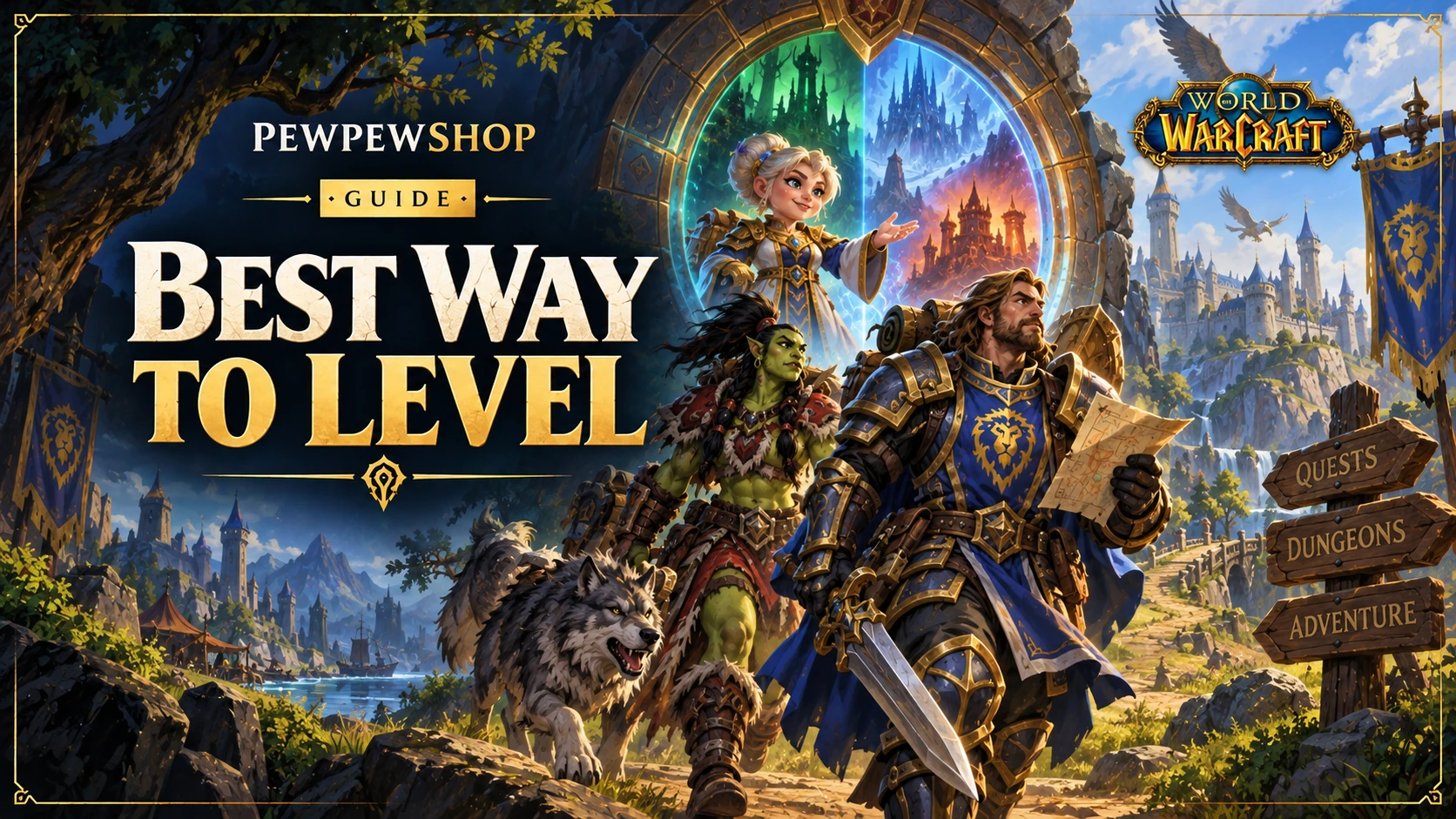 Best Way to Level in WoW: Fastest Method — PEWPEWSHOP boosting guide