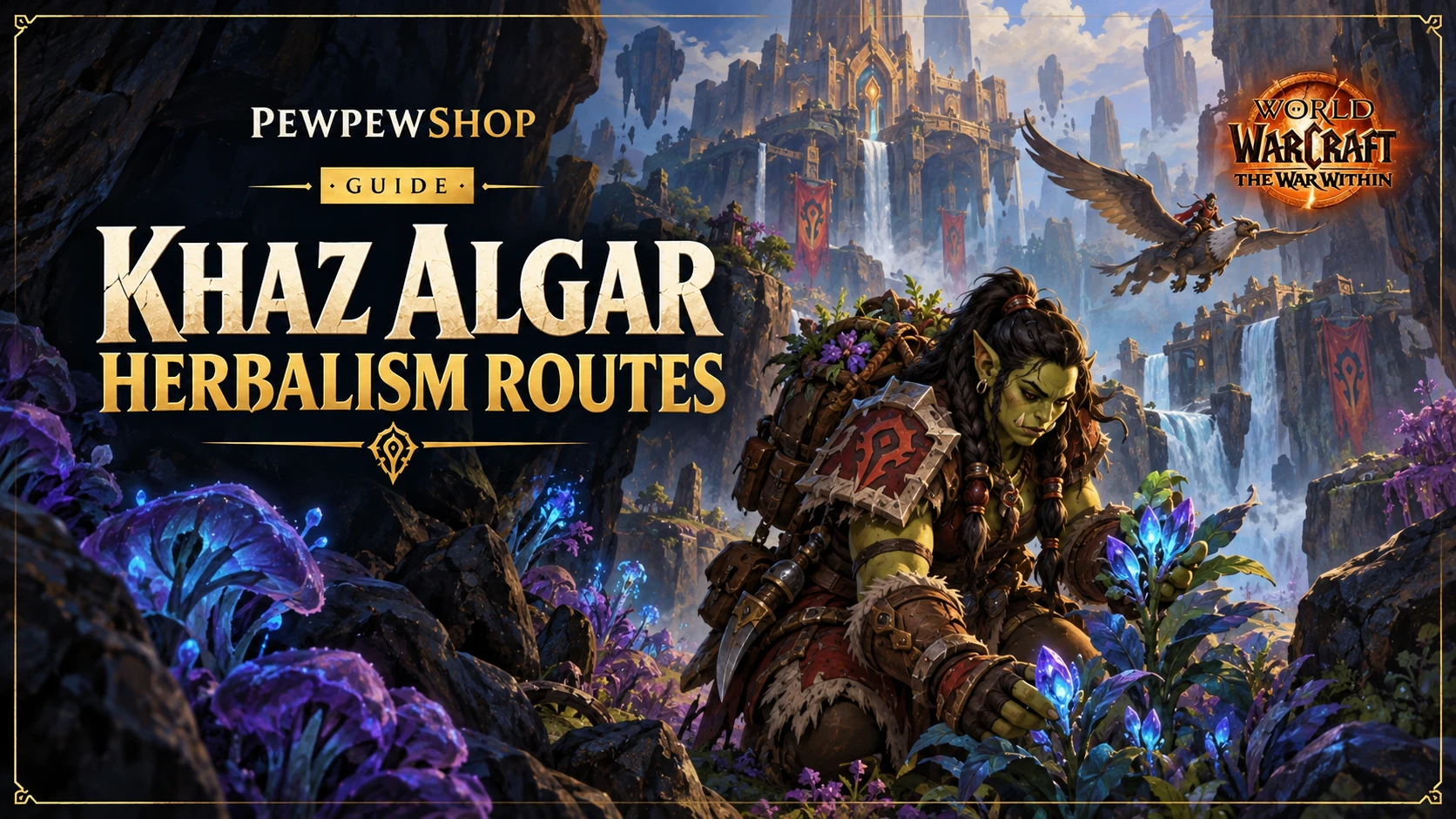 Khaz Algar Herbalism Routes: Best Gold-Per-Hour Farming Paths in The War Within — PEWPEWSHOP boosting guide