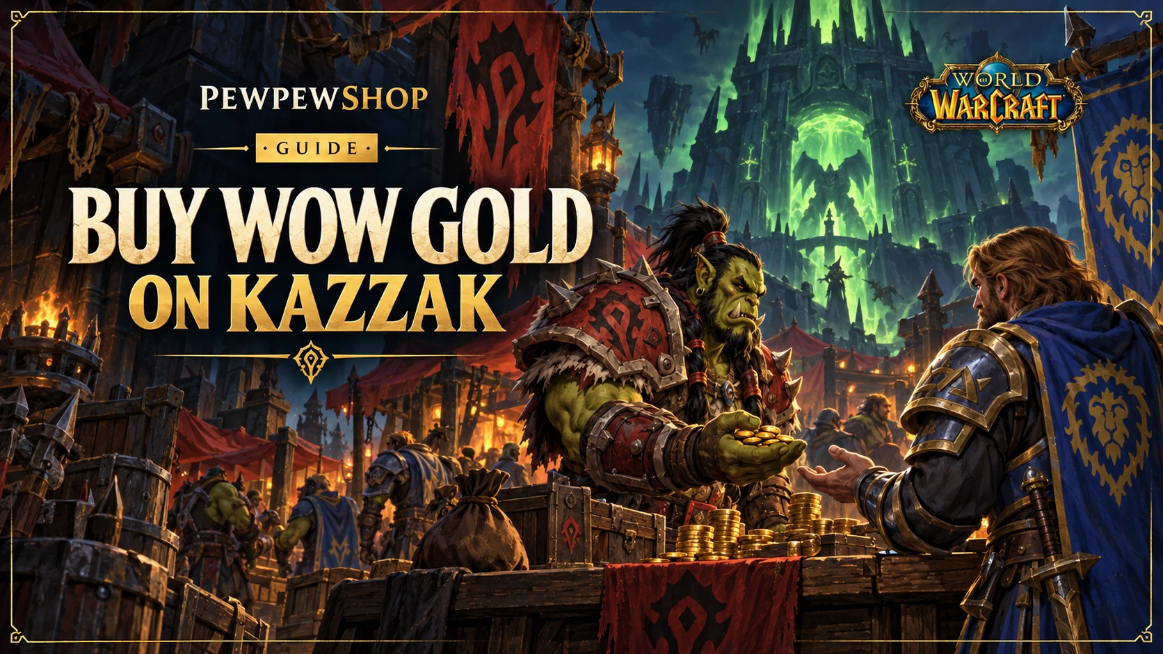 Buy WoW Gold on Kazzak: Prices, Delivery & Safety — PEWPEWSHOP boosting guide