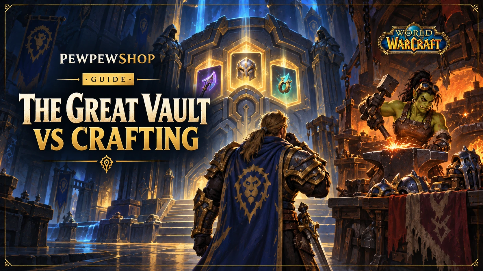 The Great Vault vs Crafting: Where Your Weekly WoW Effort Actually Pays Off — PEWPEWSHOP boosting guide