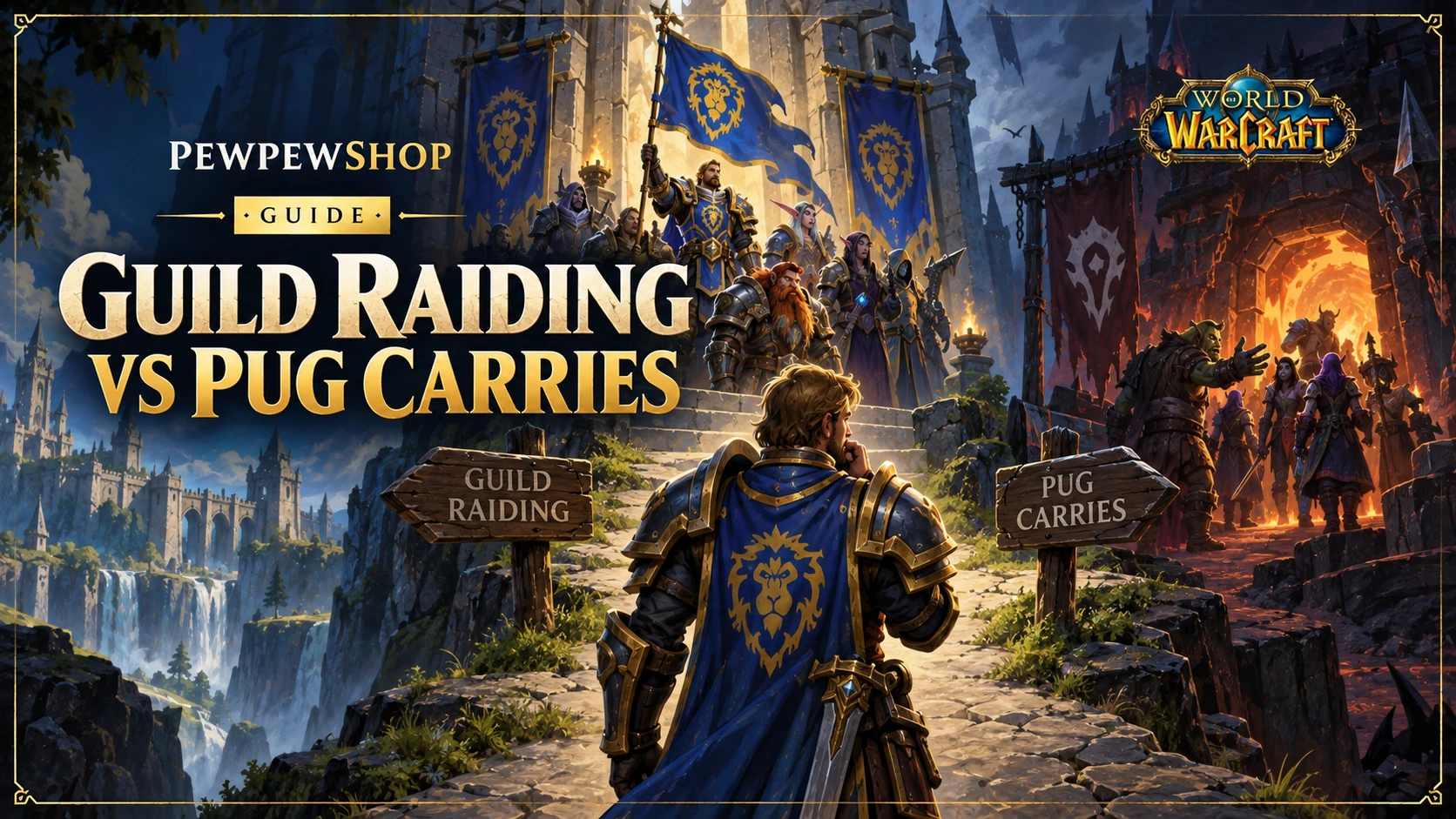 Guild Raiding vs Pug Carries in WoW: Honest Pros and Cons Before You Commit — PEWPEWSHOP boosting guide