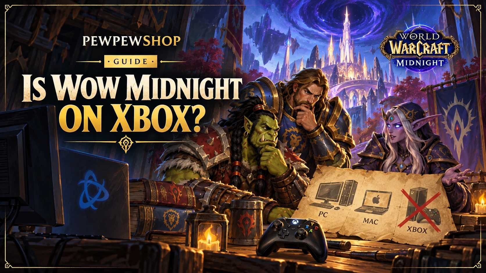 Is WoW Midnight on Xbox? Where You Can Actually Play It — PEWPEWSHOP boosting guide