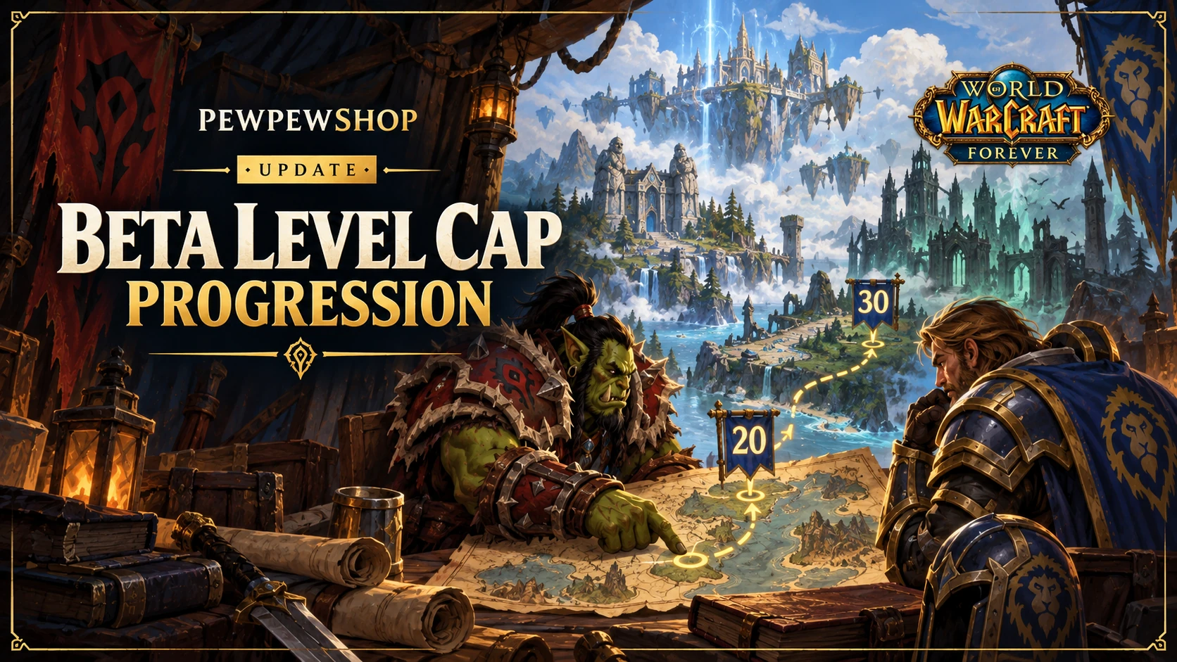 WoW: Forever Beta Level Cap — 20 in Week 1, Rising to 30 — PEWPEWSHOP boosting guide