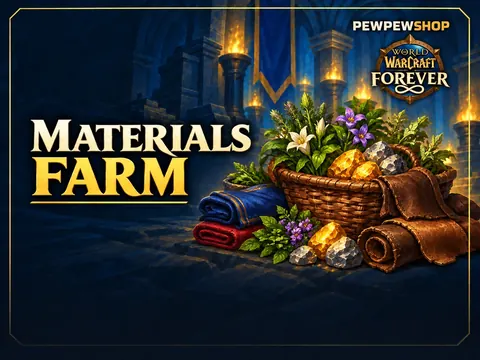 Forever Materials Farm (per hour) — boost
