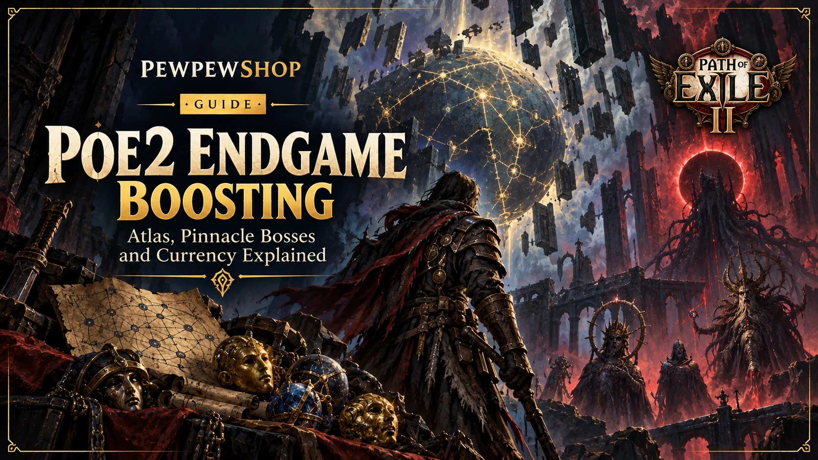 Path of Exile 2 Endgame Boosting: Atlas, Pinnacle Bosses and Currency Explained — PEWPEWSHOP boosting guide