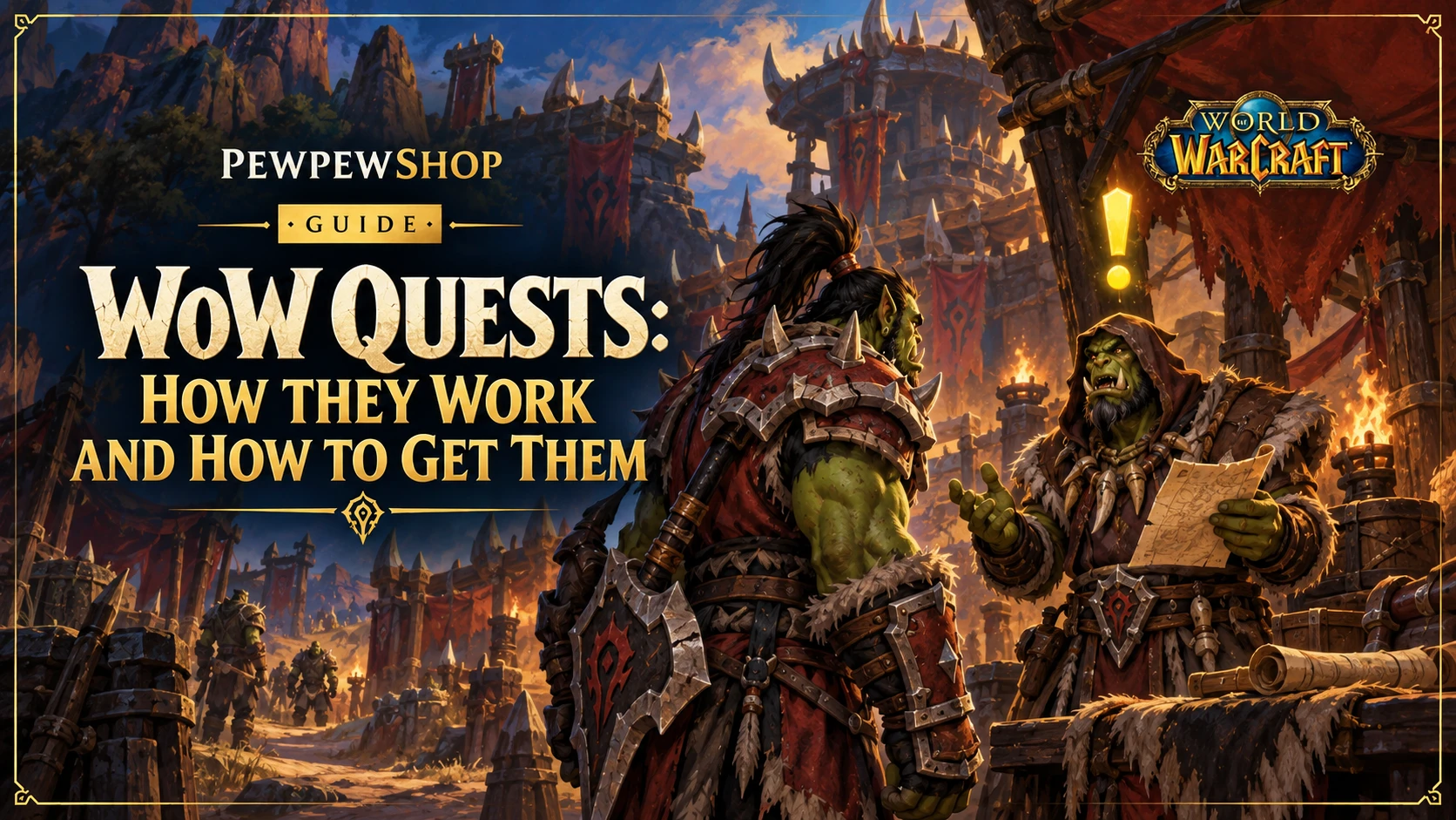 WoW Quests: How They Work and How to Get Them — PEWPEWSHOP boosting guide